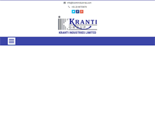 Tablet Screenshot of krantiindustries.com